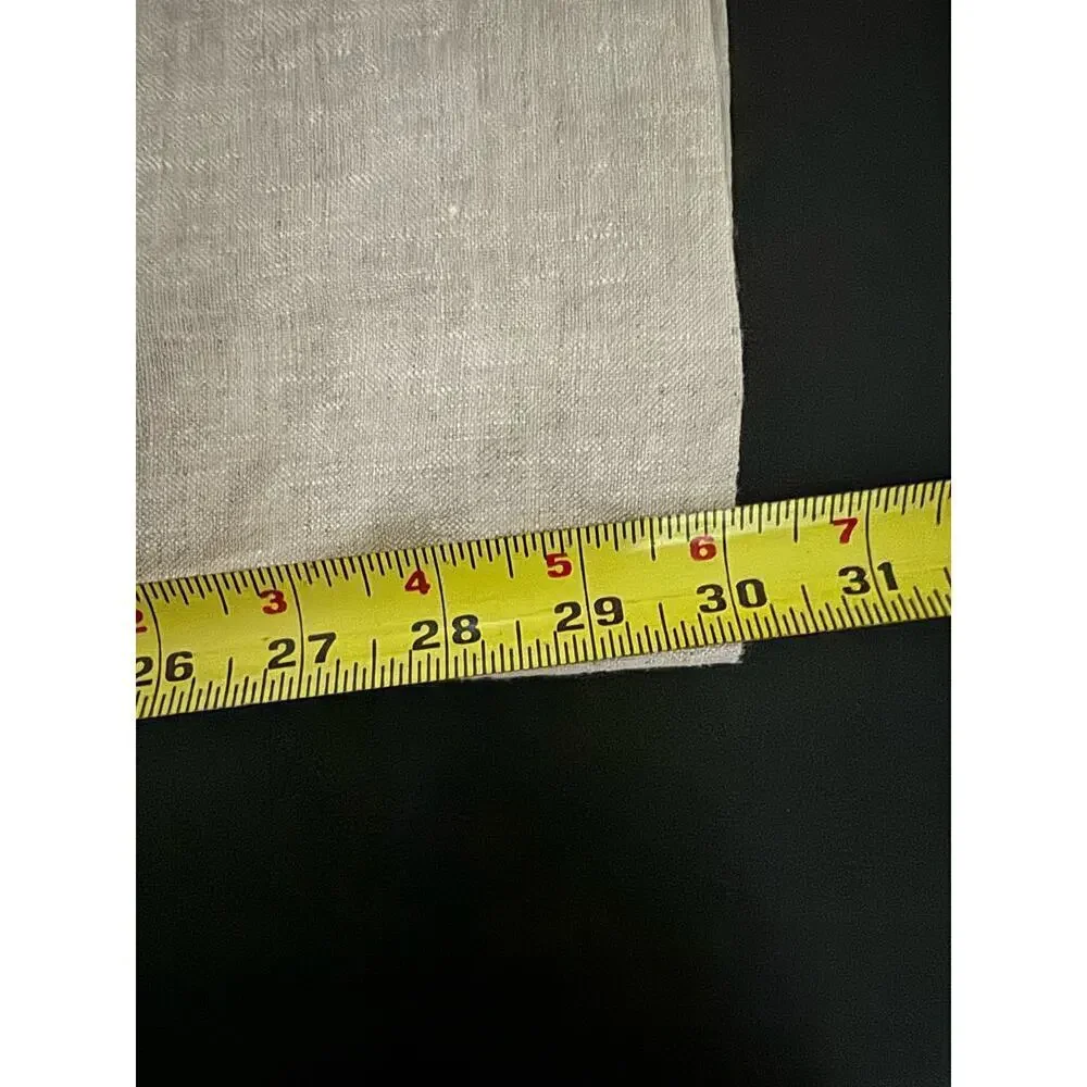 Reformation Neutral Asher Trousers Linen Wide Leg Relaxed Fit Beige Size 2